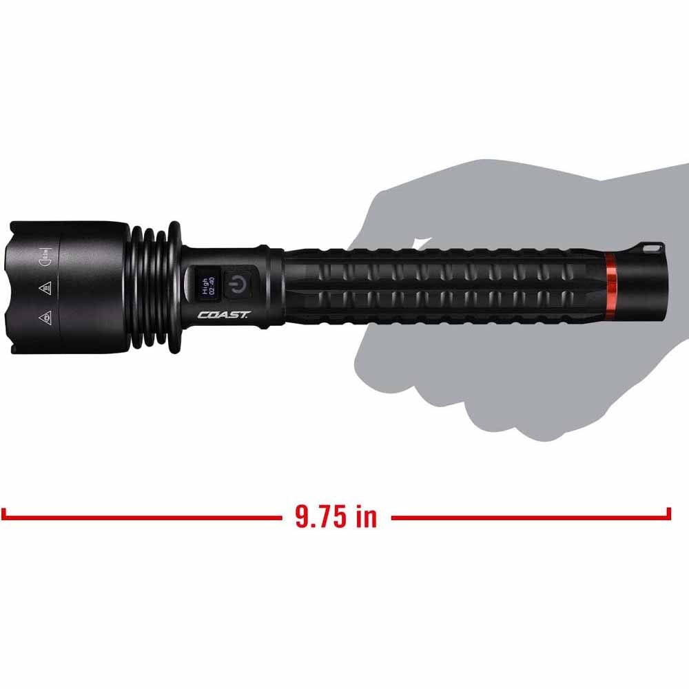 Coast 31051 Xp40R Flashlight Rechargeable-Dual Power 8000 Lumens 230M 36H - 3