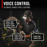Coast 31108 Rl35R Headlamp Voice-Controlled Lighting 1100 Lumnes 170M Beam 83H - 2