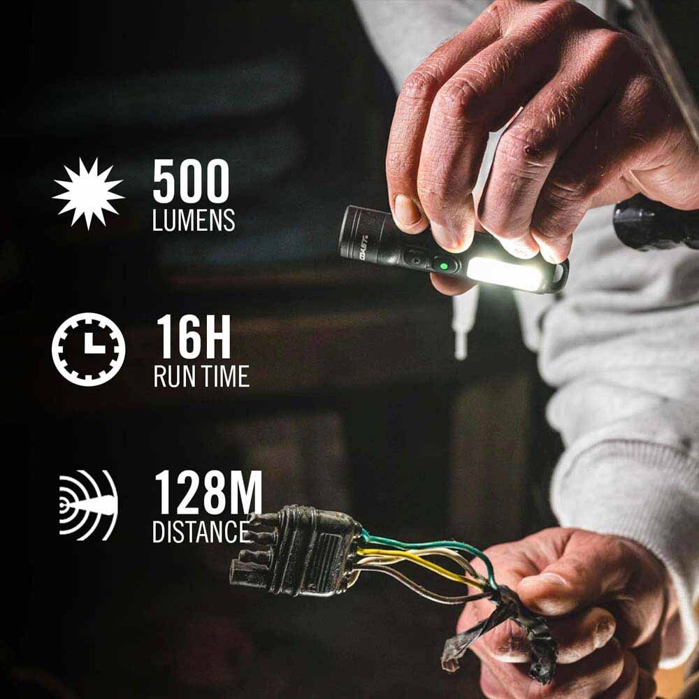 Coast 31126 Kl30R Flashlight Usb-C Rechargeable With Uv 500 Lumens 128M Beam 16H - 4