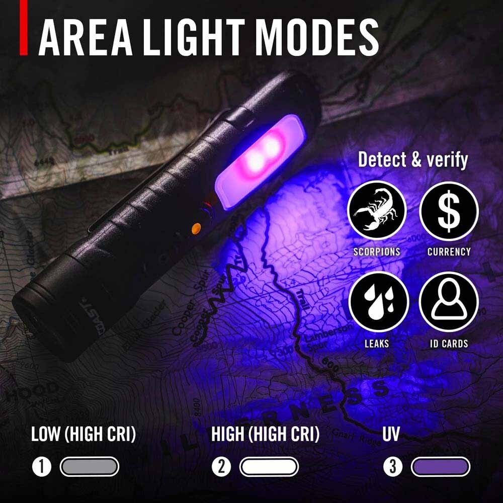 Coast 31126 Kl30R Flashlight Usb-C Rechargeable With Uv 500 Lumens 128M Beam 16H - 6