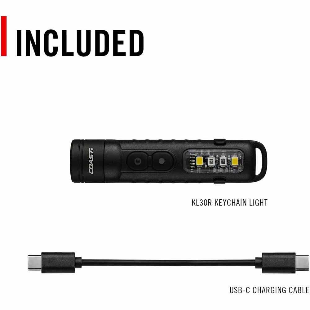 Coast 31126 Kl30R Flashlight Usb-C Rechargeable With Uv 500 Lumens 128M Beam 16H - 9