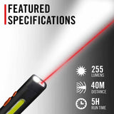 Coast 31127 Pm50R Laser Rechargeable Dual Beam Work Light 255 Lumens 40M Beam 5H - 2