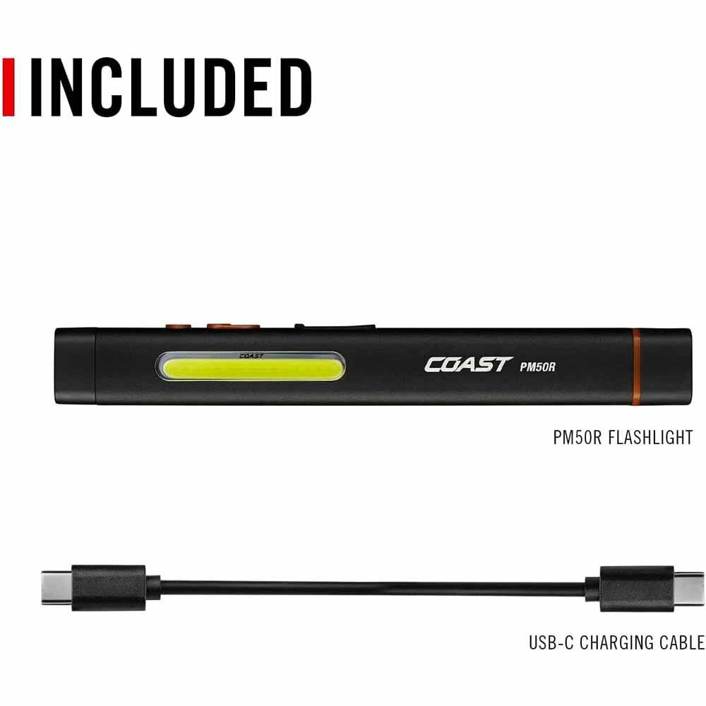 Coast 31127 Pm50R Laser Rechargeable Dual Beam Work Light 255 Lumens 40M Beam 5H - 3