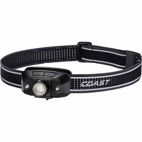 Coast 31131 Flx40R Headlamp Usb-C Rechargeable Tri-Color Beam 800 Lumens 137M 10H