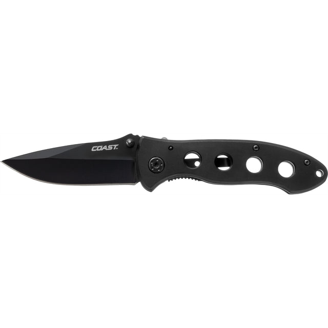 Coast C19CP DX340 3.35in blk double lock olding knife