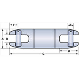 Condux 08019900 1 3/8" 4,500 lbs Break-Away Swivel for Directional Drilling - 2