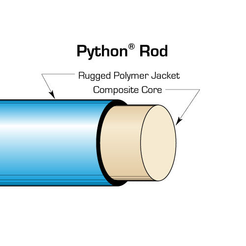 Condux 08075720F Python Replacement Rod, 9/16" x 200 Foot Marked - 3