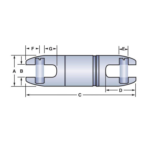 Condux 08210007 7/8" x 1800 lbs Working Load 821 Champion Swivel - 3