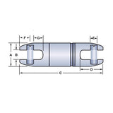 Condux 08210014 1.43" x 7,500 lbs Underground 821 Champion Swivel - 3