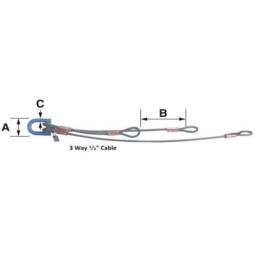 Condux 08549330 10 Way 3/8" Cable Multiple Pulling Harness - 2