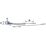 Condux 08549330 10 Way 3/8" Cable Multiple Pulling Harness - 2