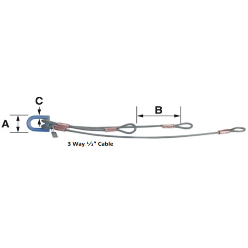 Condux 08549334 12 Way 3/8" Cable Multiple Pulling Harness - 2