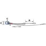 Condux 08549334 12 Way 3/8" Cable Multiple Pulling Harness - 2