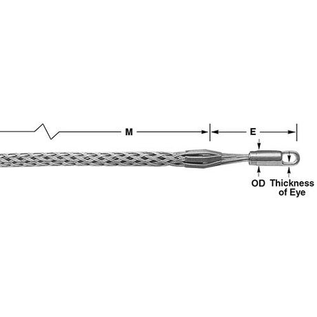 Condux 08641813 Multiple Strength Grip - Rotating Eye, .25 -.49-26 6800 lbs