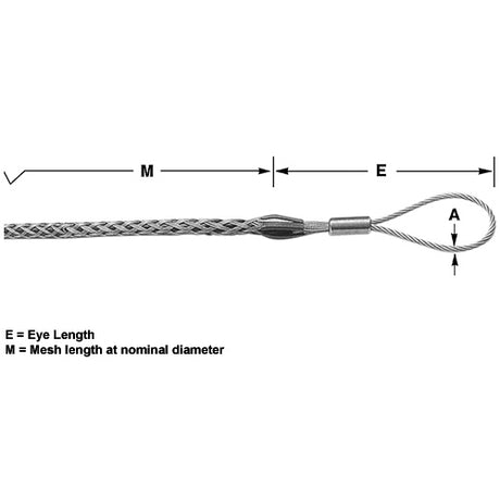 Condux 08641949 1.50" - 1.74" Dia. Multiple Strength Grip - Flexible Eye