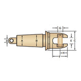 Condux 08960720 2.00" Swivel Head Innerduct Pulling Eye - 2