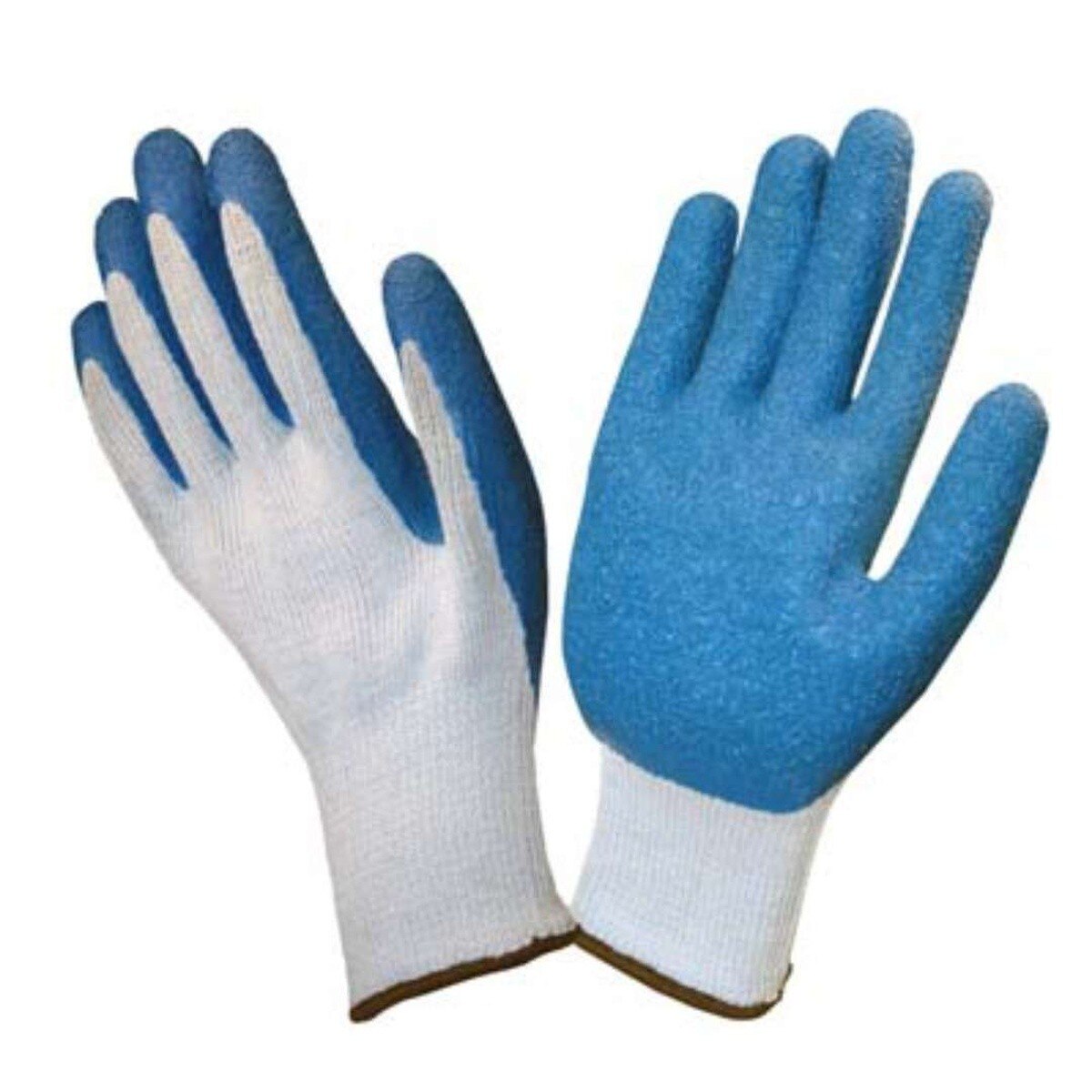 Cordova Safety 3898L Cor Grip III 10 Gauge Gray Crinkle Latex Palm Coated Knit Gloves Large