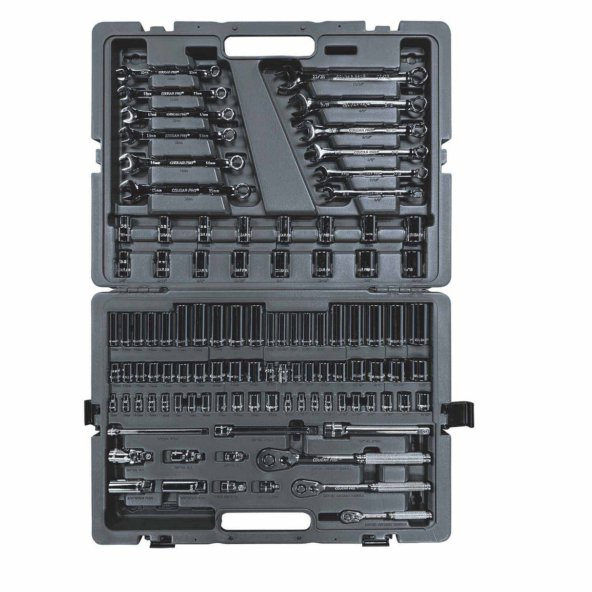 Cougar Pro A234 Socket Wrench Set SAE & Metric with Ratchets, Sockets, and Wrenches (103 Piece)
