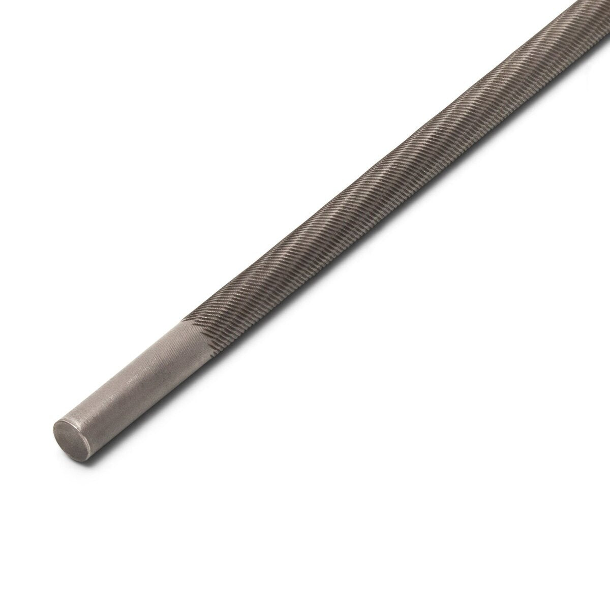 Crescent 02229B-1 3/16" x 8" Round Knurl Cut Chainsaw File - 2