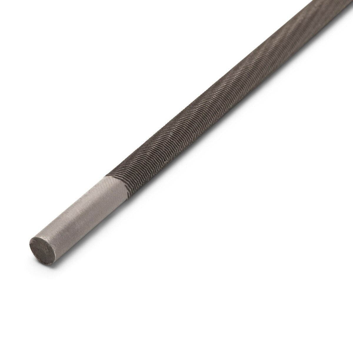 Crescent 02230B-1 7/32" x 8" Round Knurl Cut Chainsaw File for Blade Sharpening - 2