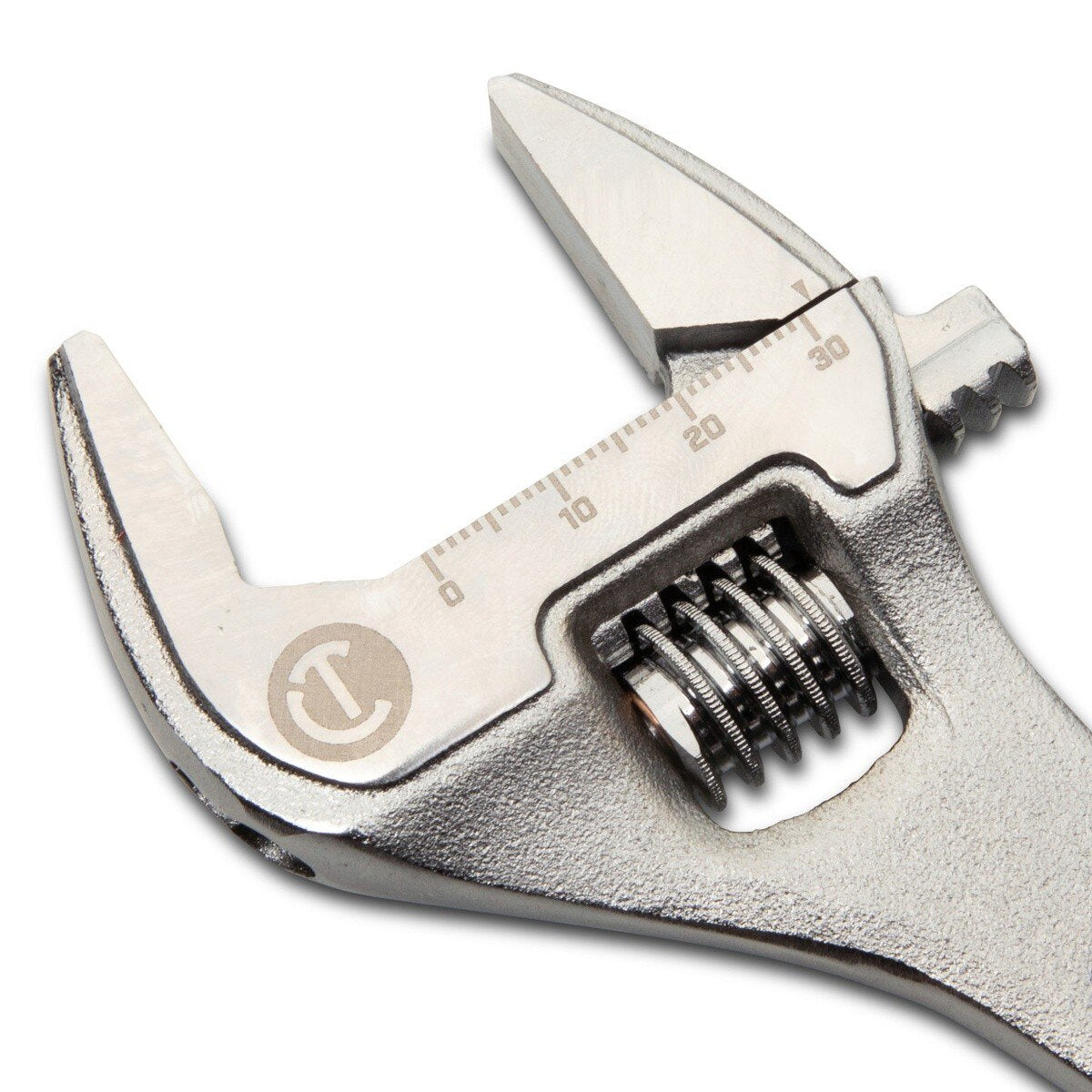 Crescent AC38VS 8" Chrome Adjustable Wrench with Quick-Fit-Jaw 30mm Jaw Capacity - 3