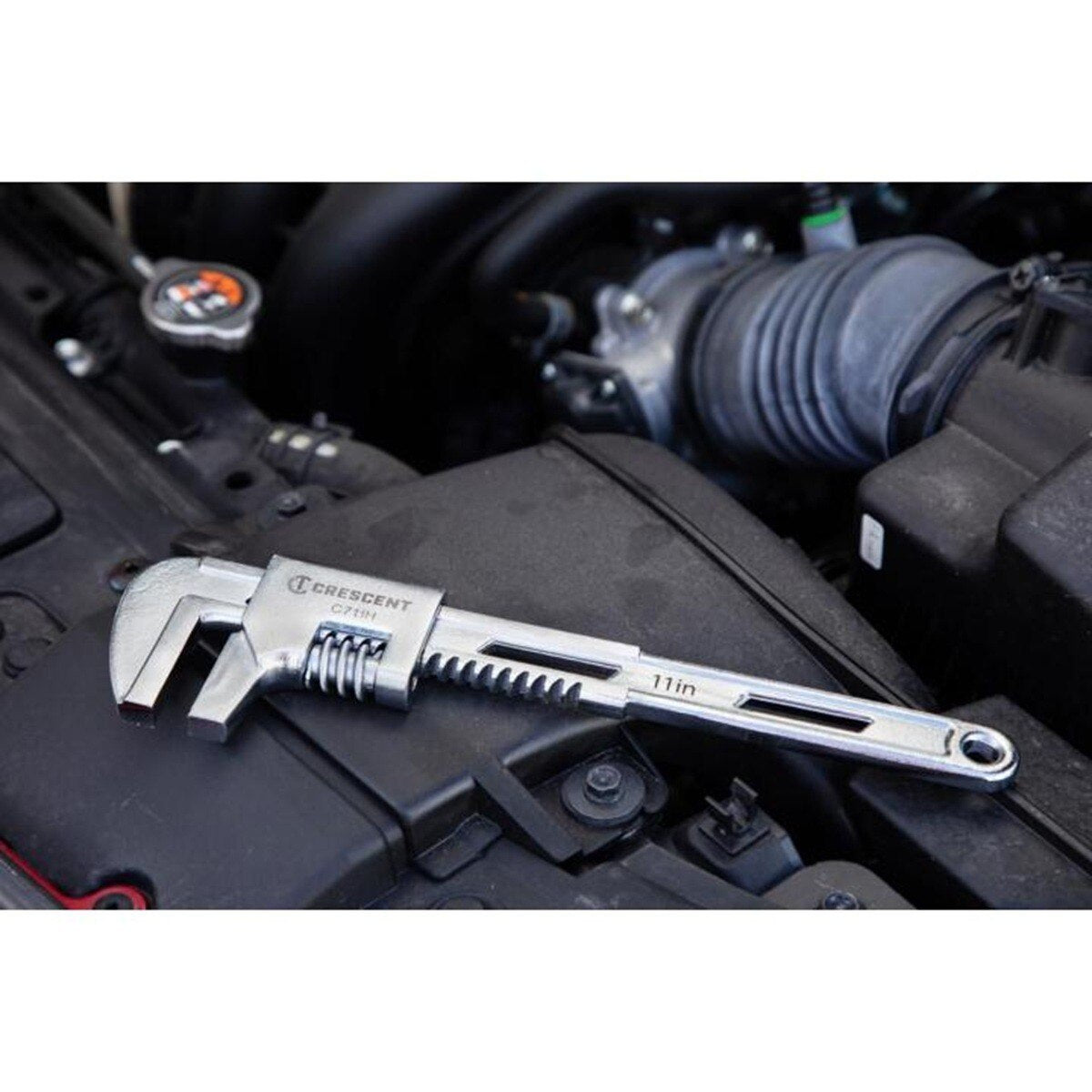 Crescent C711H 11" Automotive Adjustable Smooth Jaw Monkey Wrench (Each) - 3
