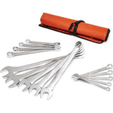 Crescent CCWS4-05 14 Piece SAE Combination Wrench Set with Tool Roll