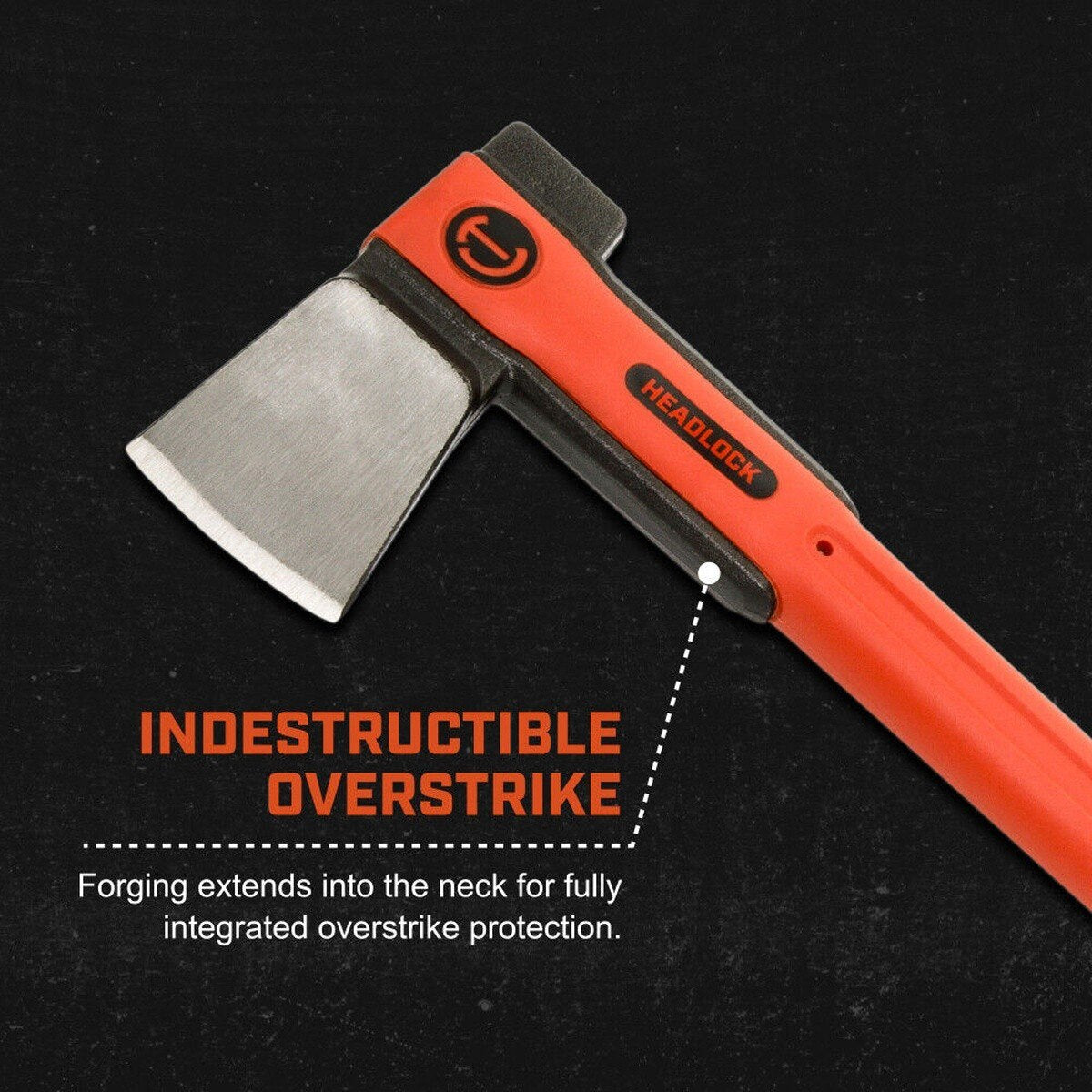 Crescent CFAXE6 Headlock 8 lb Fiberglass Splitting Axe with 36 Inch Handle - 3