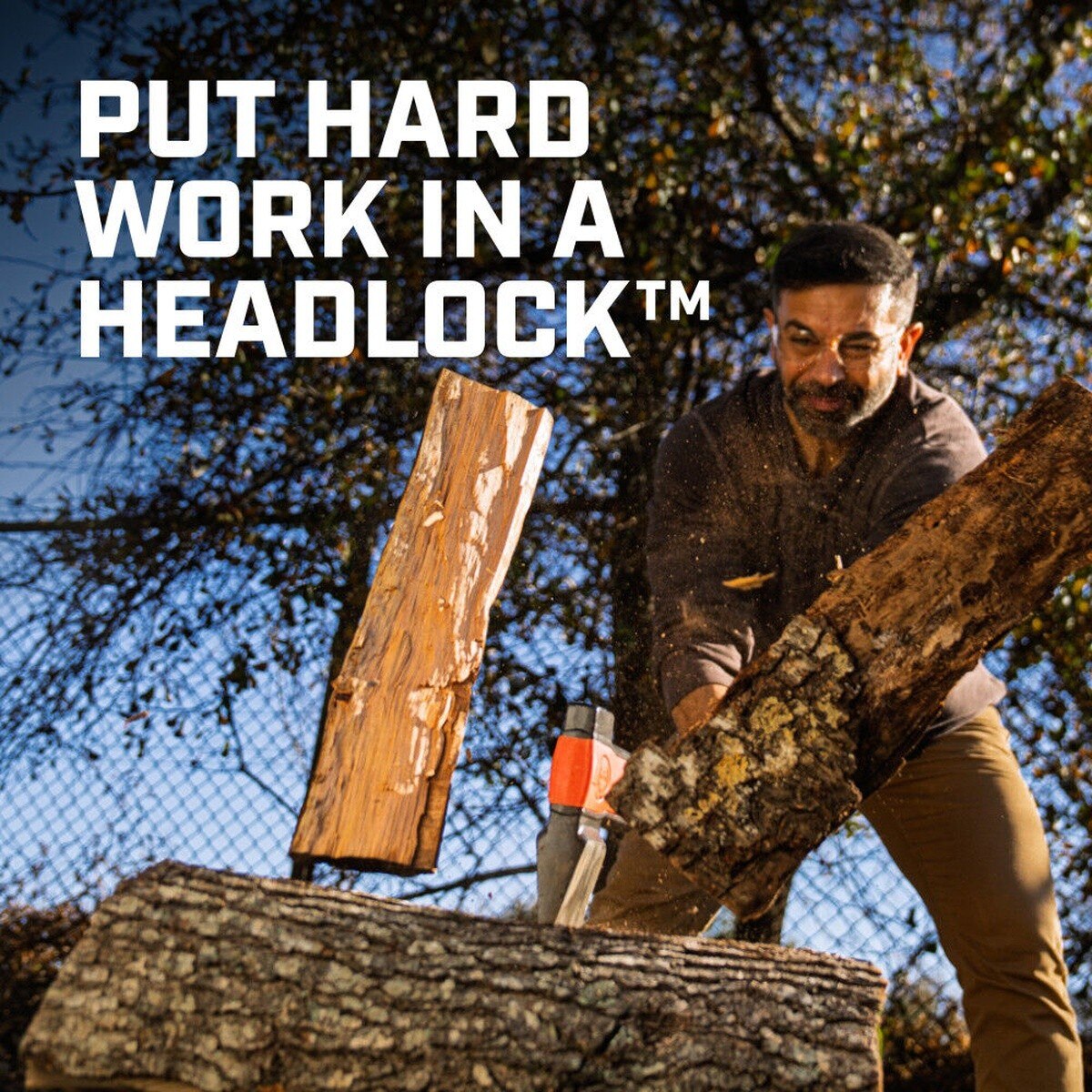 Crescent CFAXE6 Headlock 8 lb Fiberglass Splitting Axe with 36 Inch Handle - 5