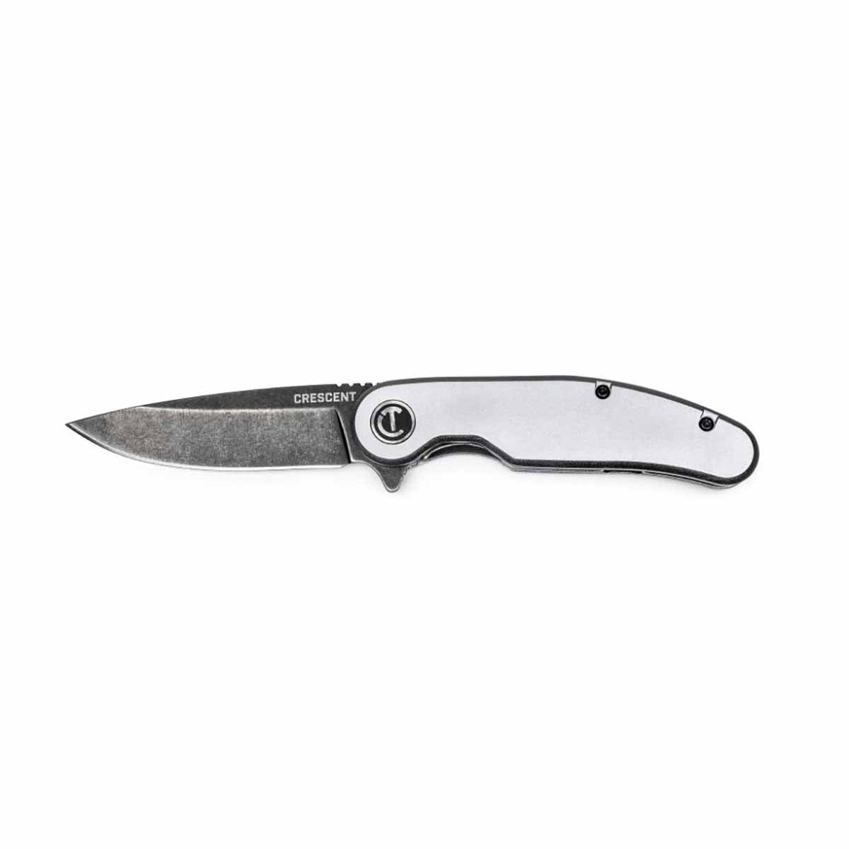 Crescent CPK325A 3-1/4" Drop Point Aluminum Handle Pocket Knife - 2