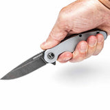 Crescent CPK325A 3-1/4" Drop Point Aluminum Handle Pocket Knife - 8