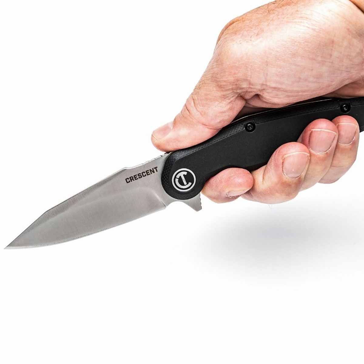 Crescent CPK350C 3-1/2" Harpoon Blade Composite Handle Pocket Knife - 6