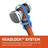 Crescent CSHF8 8 lb Headlock Fiberglass Sledgehammer with Waffle Face and Overstrike Protection - 3