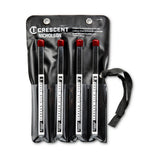 Crescent CTFTRSET Thread Restoring File Set for Bolt and Pipe External Threads (4 Piece Set)