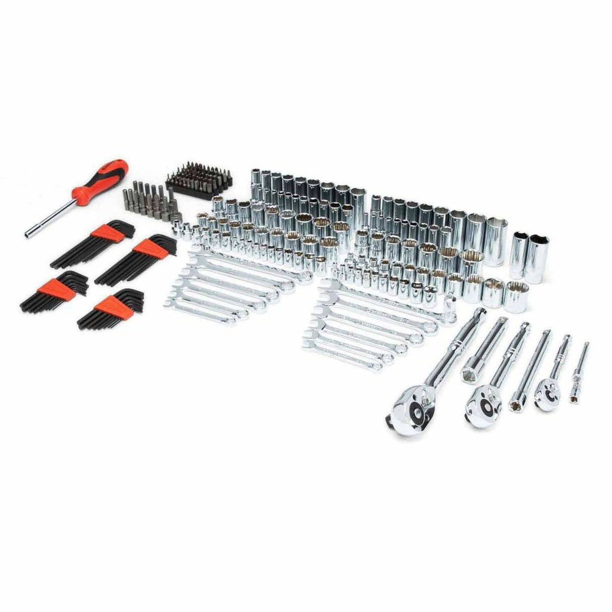 Crescent CTK229C 229 Piece 1/4", 3/8", 1/2" Mechanics Hand Tool Set with 3 Drawer Storage Case - 2