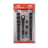 Crescent CX6PT25 25 Piece 3/8" Drive Pass-Thru X6 Standard Spline Mechanics Tool Set - 2