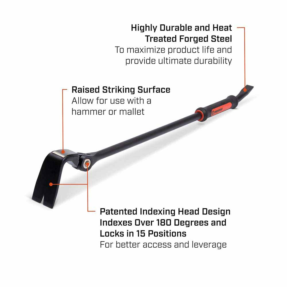 Crescent DB18X-06 18" Indexing Flat Pry Bar - 2