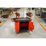 Crescent IUC2SCBM-2DLR RAILWORKS Kit: Base 5" Caster Cart + Double Lockable Door Storage - 4
