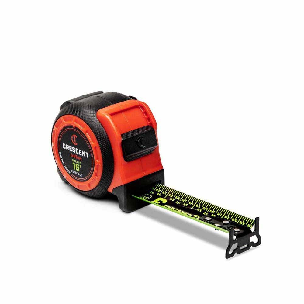Crescent L1016CB-02 1-3/16" X 16' COUNTROLTOUCH NITE EYE Tape Measure - 2