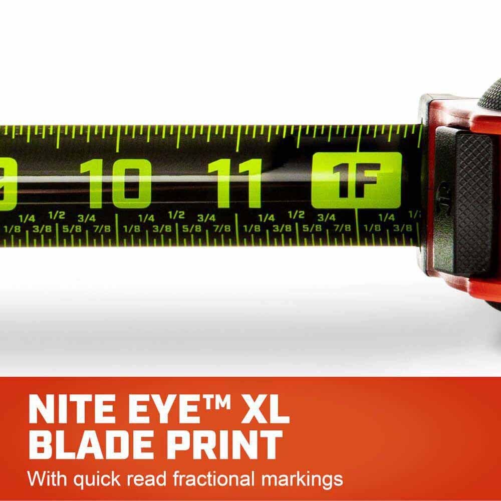 Crescent L1016CB-02 1-3/16" X 16' COUNTROLTOUCH NITE EYE Tape Measure - 4