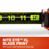 Crescent L1016CB-02 1-3/16" X 16' COUNTROLTOUCH NITE EYE Tape Measure - 4