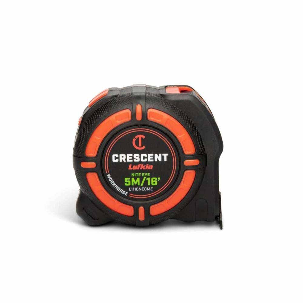 Crescent L1116NECME 1-1/4" x 5 M/16' WORKHORSE NITE EYE Tape Measure