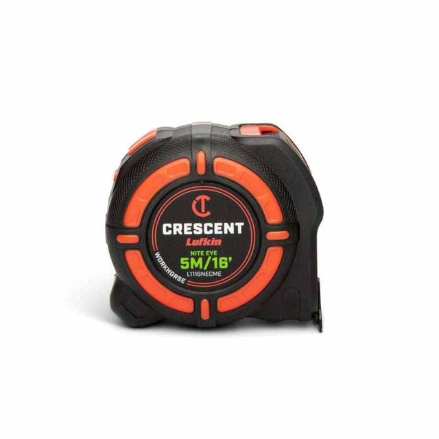 Crescent L1116NECME 1-1/4" x 5 M/16' WORKHORSE NITE EYE Tape Measure