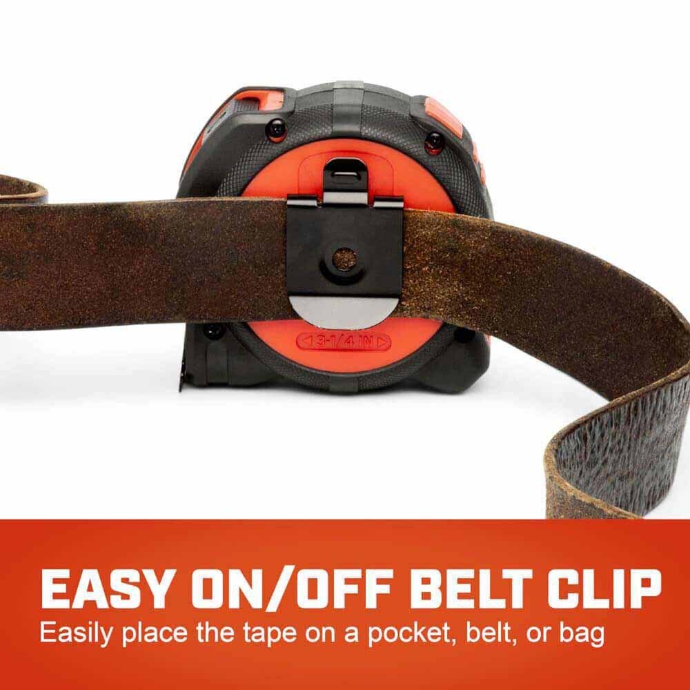 Crescent L1125NECME 1-1/4" x 8 M/25' WORKHORSE NITE EYE Tape Measure - 5