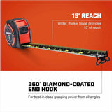 Crescent L1125NESET2V 2 Pack 1-1/4" x 25' WORKHORSE NITE EYE Tape Measure - 3