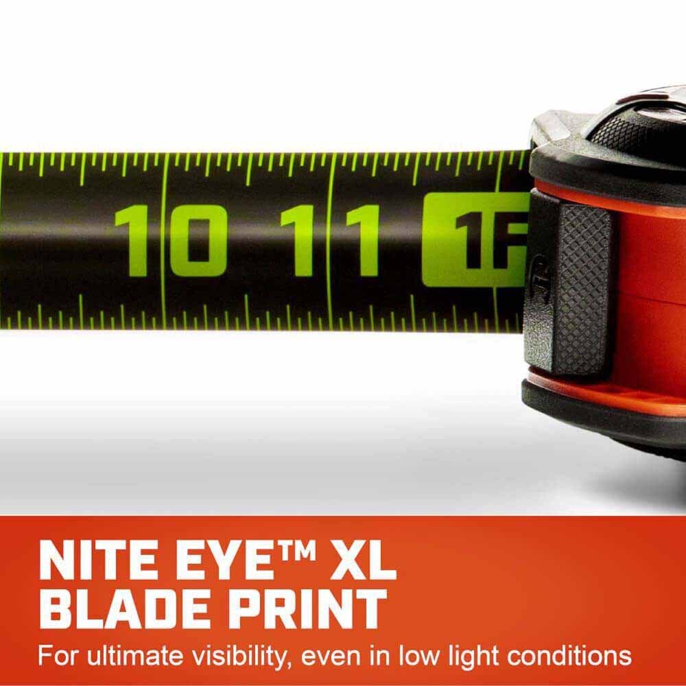 Crescent L1125NESET2V 2 Pack 1-1/4" x 25' WORKHORSE NITE EYE Tape Measure - 4