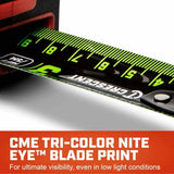Crescent L1316CMEB-02 1-1/4" x 5 M/16' SHOCKFORCE NITE EYE Tape Measure - 3