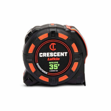 Crescent L1335B-02 1-1/4" x 35' SHOCKFORCE NITE EYE Tape Measure