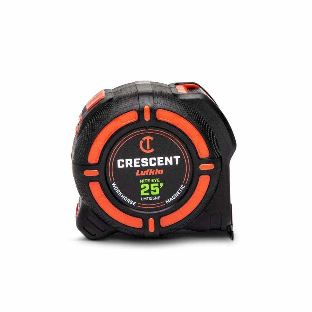 Crescent LM1125NE 1-1/4" x 25' WORKHORSE NITE EYE Magnetic Tape Measure