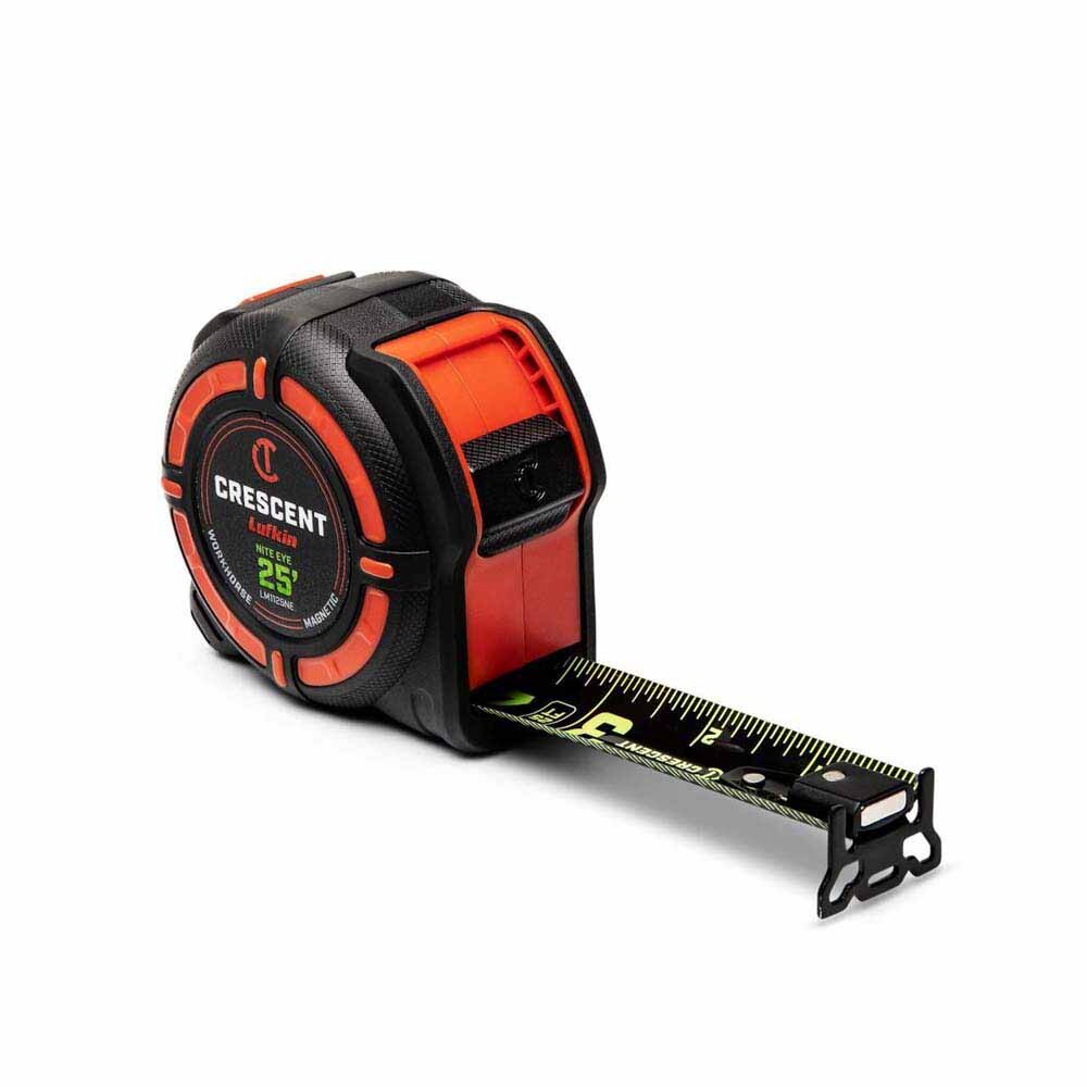 Crescent LM1125NE 1-1/4" x 25' WORKHORSE NITE EYE Magnetic Tape Measure - 2